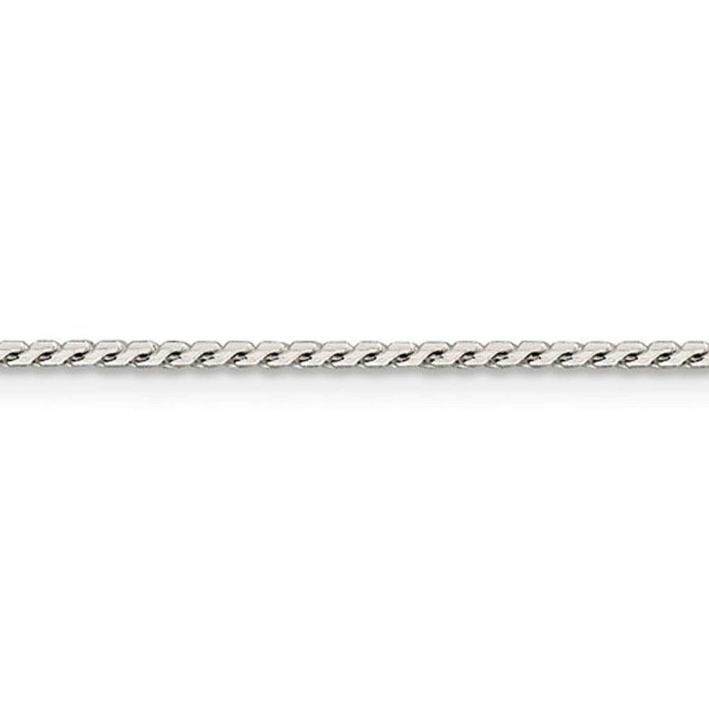 1.25mm Sterling Silver Solid Round Franco Chain Necklace