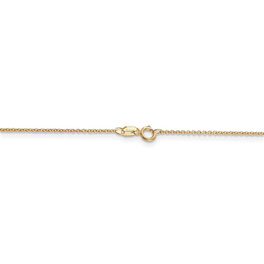 14k Yellow Gold Horseshoe Necklace