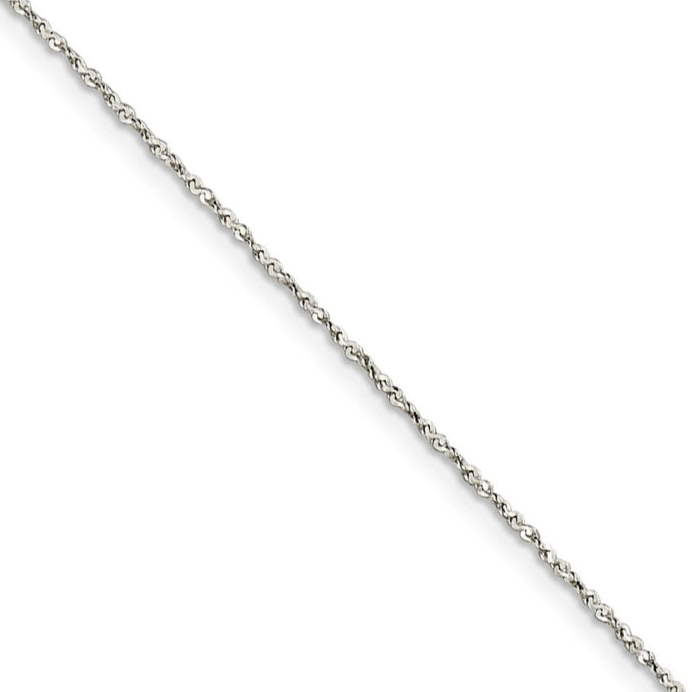 0.5mm, Sterling Silver, Twisted Serpentine Chain, 16 Inch