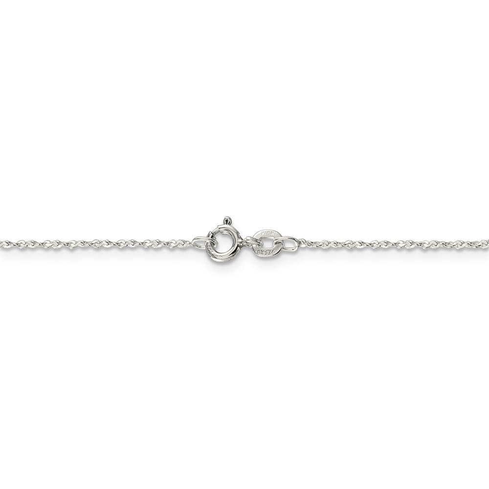0.5mm, Sterling Silver, Twisted Serpentine Chain, 16 Inch