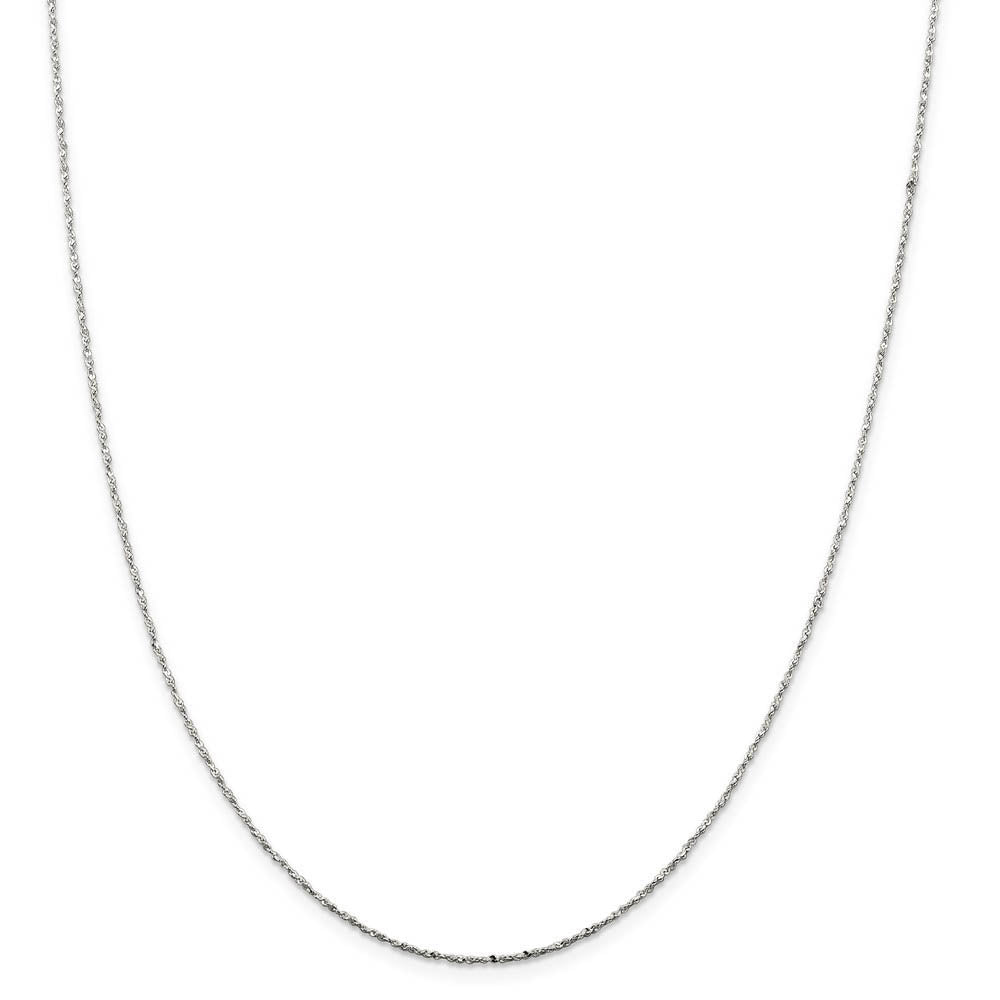 0.5mm, Sterling Silver, Twisted Serpentine Chain, 24 inch