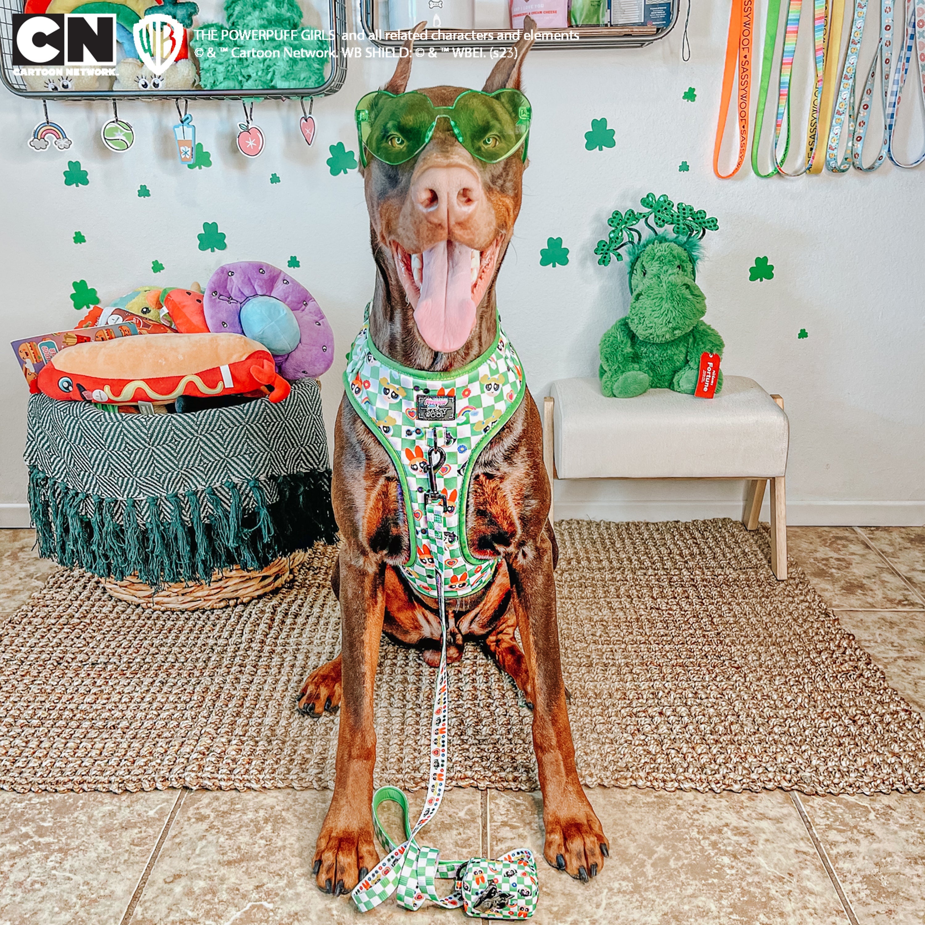 Dog Adjustable Harness - The Powerpuff Girls™ (Green)