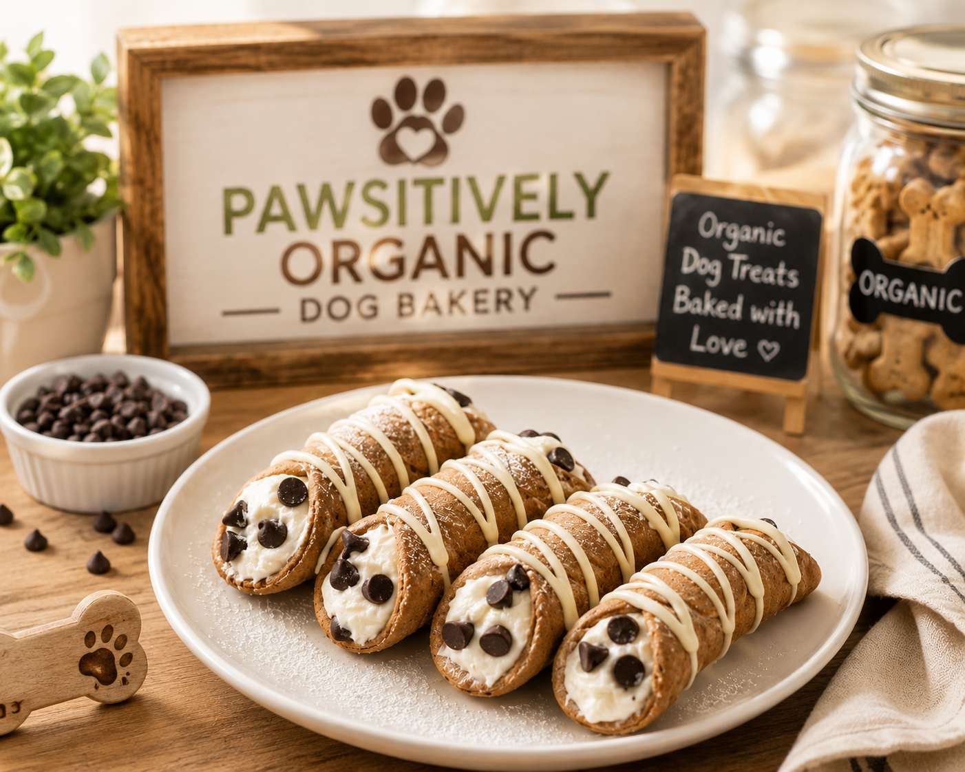 PAWsitively Organic Cannoli Dog Treats