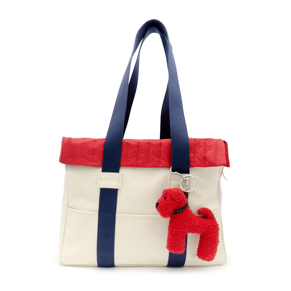 Canvas & Cherry: Luxury Dog Carrier with Casentino Wool Detail