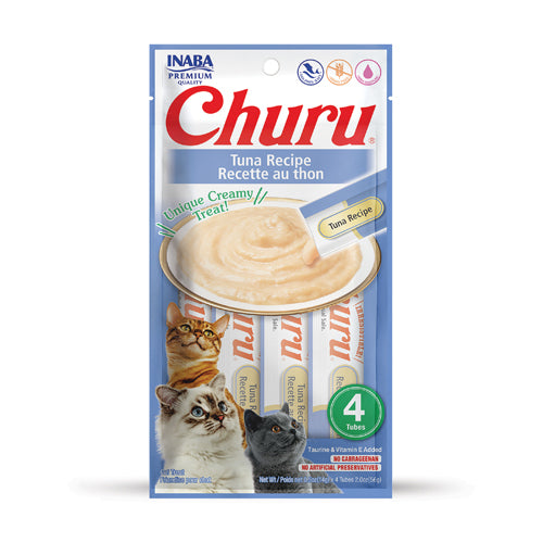 Inaba Churu Puree Tuna Puree Cat Lickable Treats (0.5oz)
