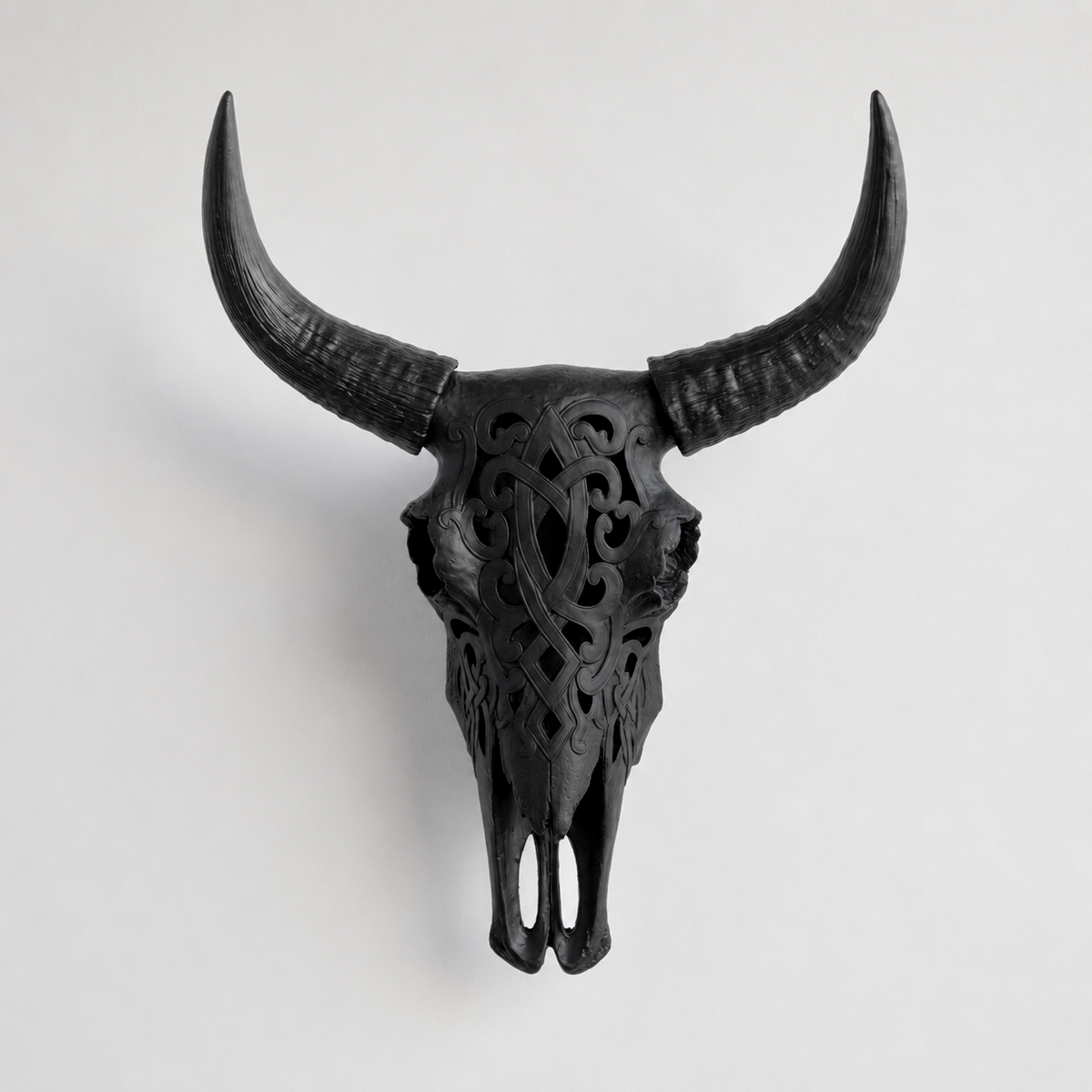 Faux Carved Cow Skull