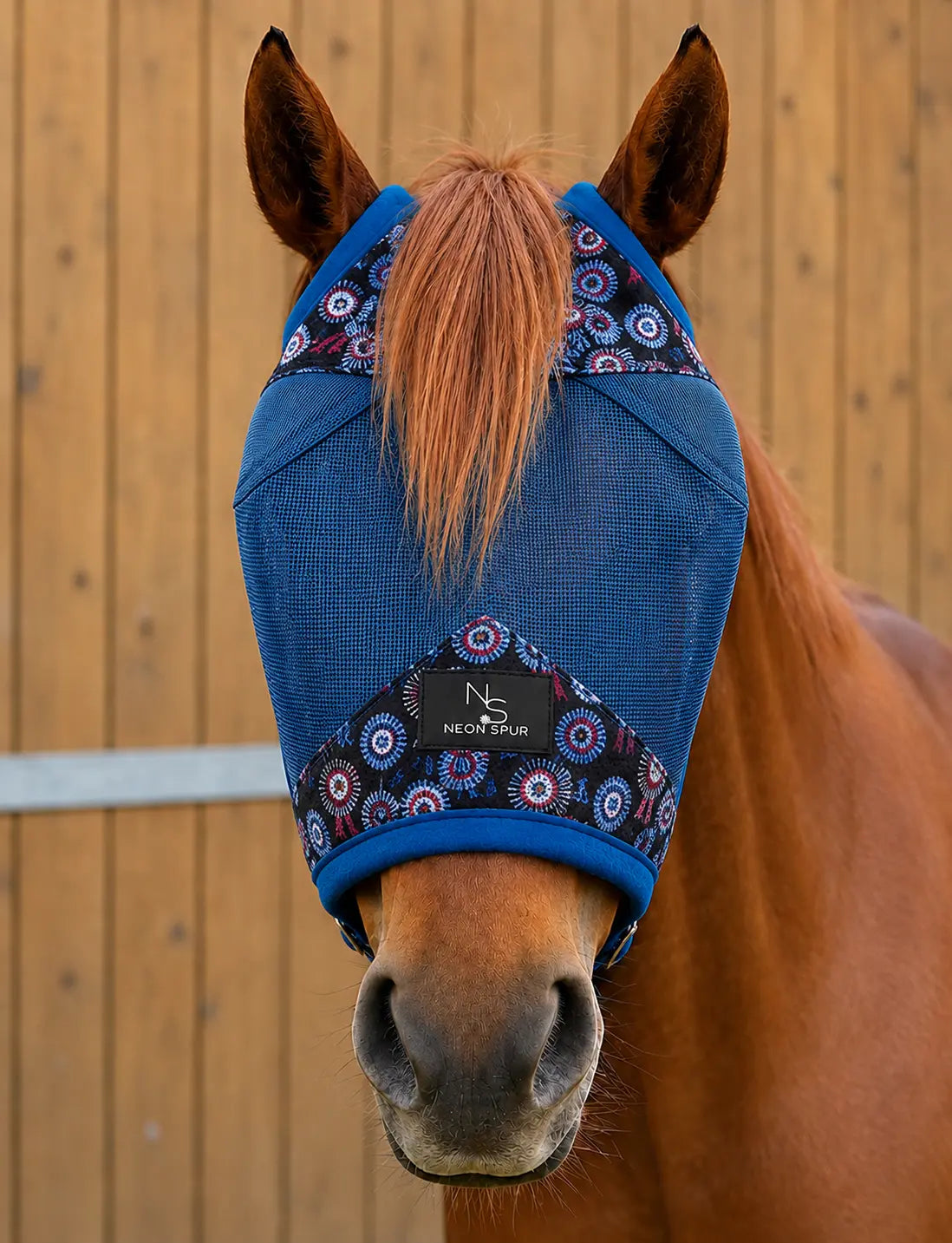 Rosettes Fly Mask - Full Size