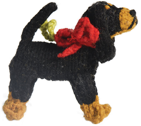 Chilly Dog Coonhound Wool Ornament