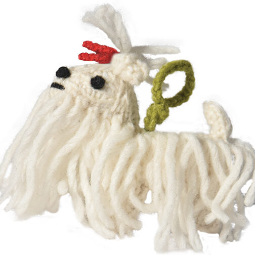 Chilly Dog Maltese Wool Ornament