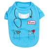 Parisian Pet Dr. Woof Halloween Costume-Light Blue
