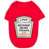 Parisian Pet Ketchup Licker Halloween Dog Costume - Fun Red Outfit for Dogs & Cats