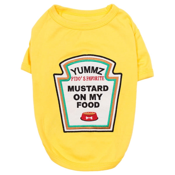 Parisian Pet Mustard Licker Halloween Costume-Yellow