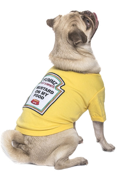 Parisian Pet Mustard Licker Halloween Costume-Yellow