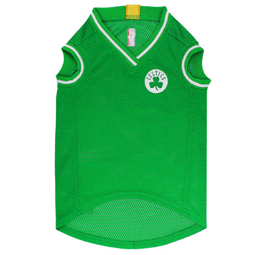 Boston Celtics Mesh Basketball Jersey by Pets First - HT Animal Supply