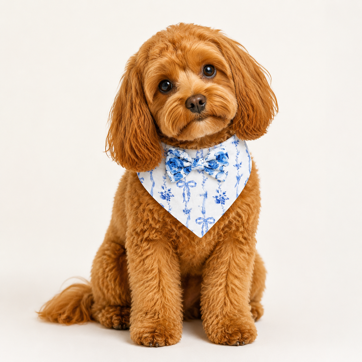 Heads or Tails Pup Something Blue LovePackPuppy Dog Bandana