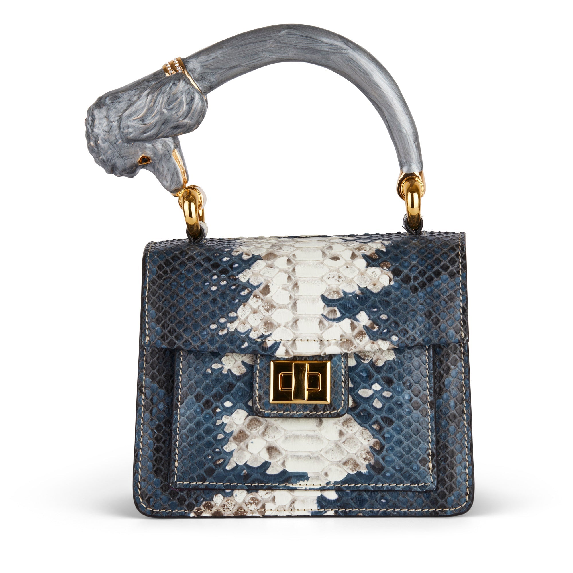 Allysa Payne The Melrose Poodle Handle Handbag