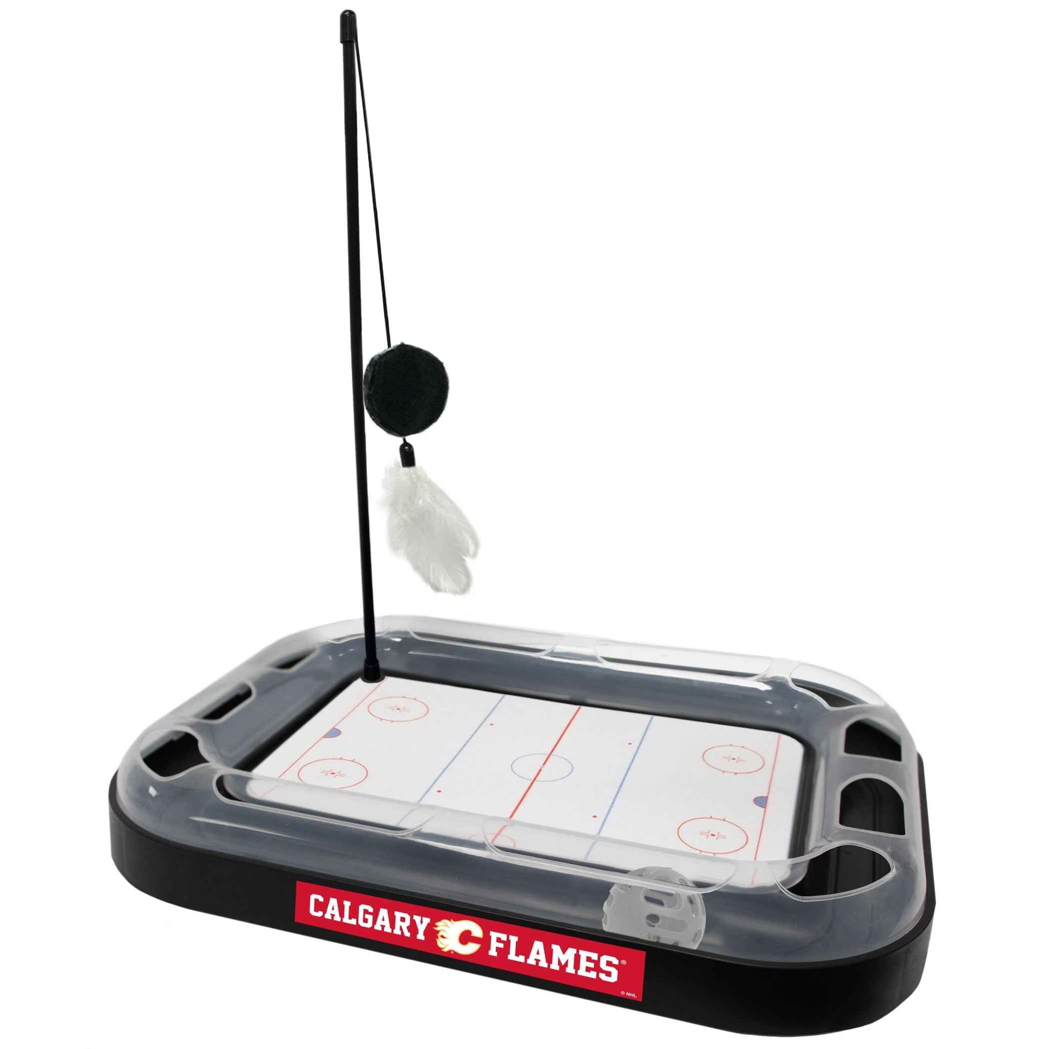Calgary Flames Hockey Cat Scratcher Toy