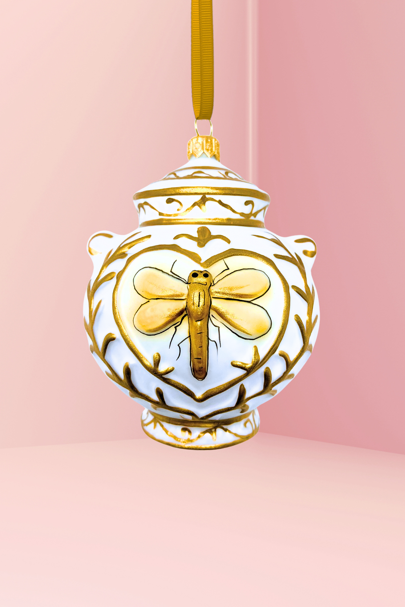 Chateau Soleil Canister Glass Ornament