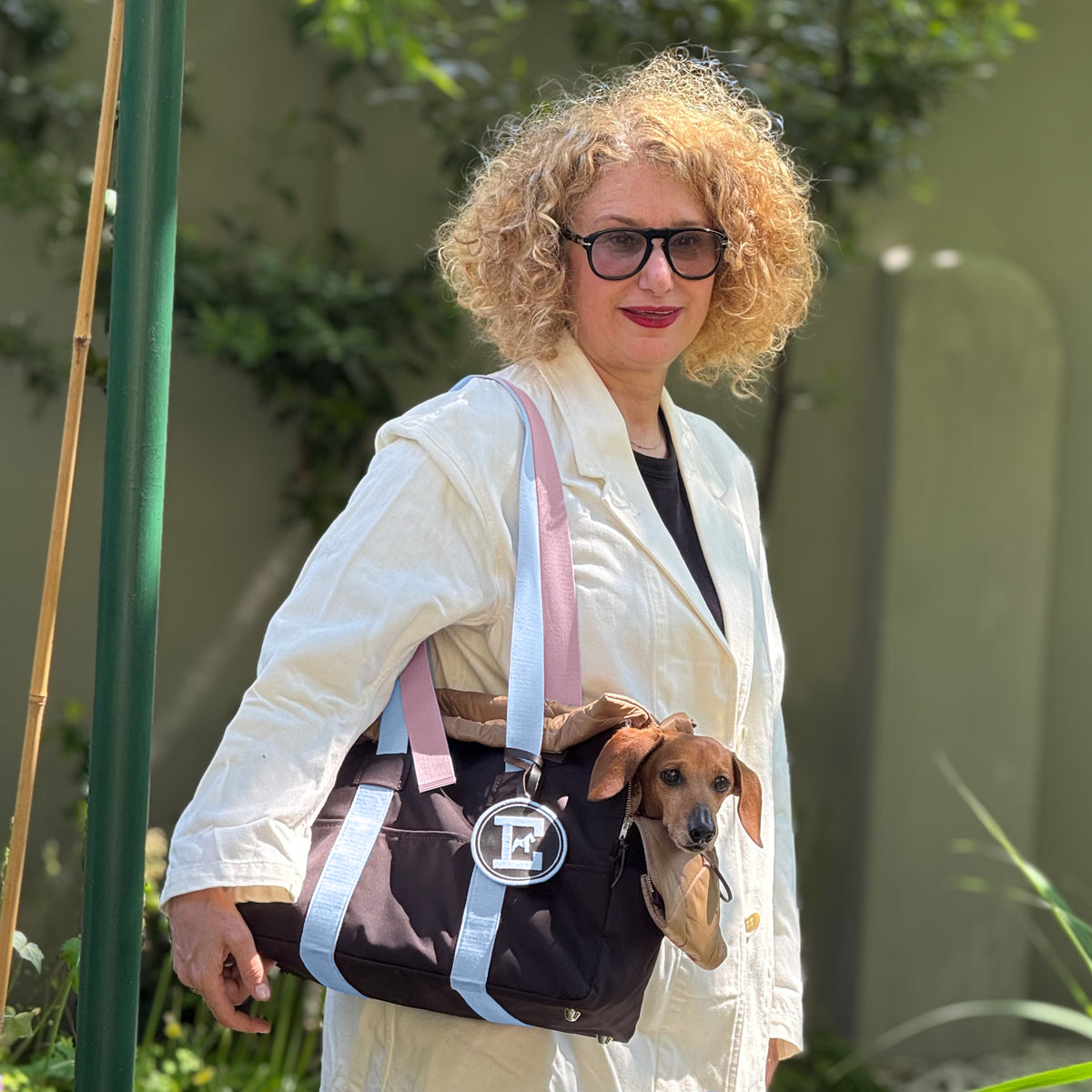 Chocolate Bag & Puppy Boy | Waterproof Luxury Dog Carrier