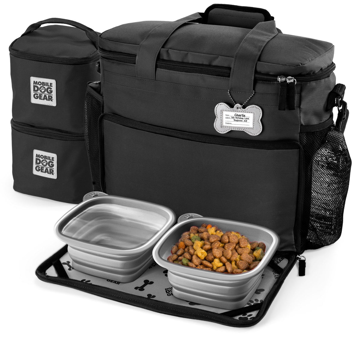Personalized Large Week Away Tote Bag Black - HT Animal Supply