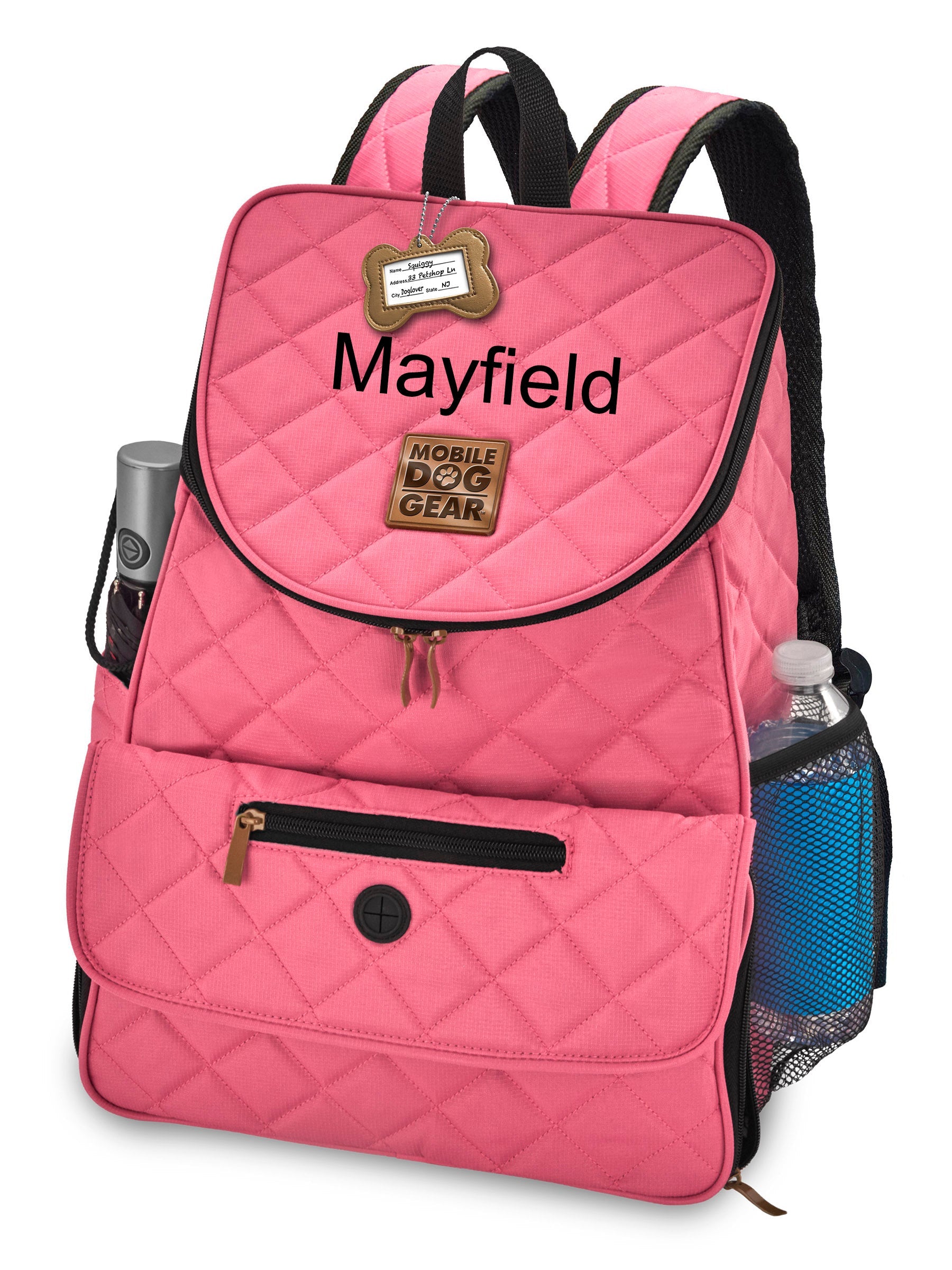 Personalized Weekender Backpack Pink