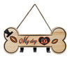CINCINNATI BENGALS BONE SHAPE SIGN WITH HOOKS