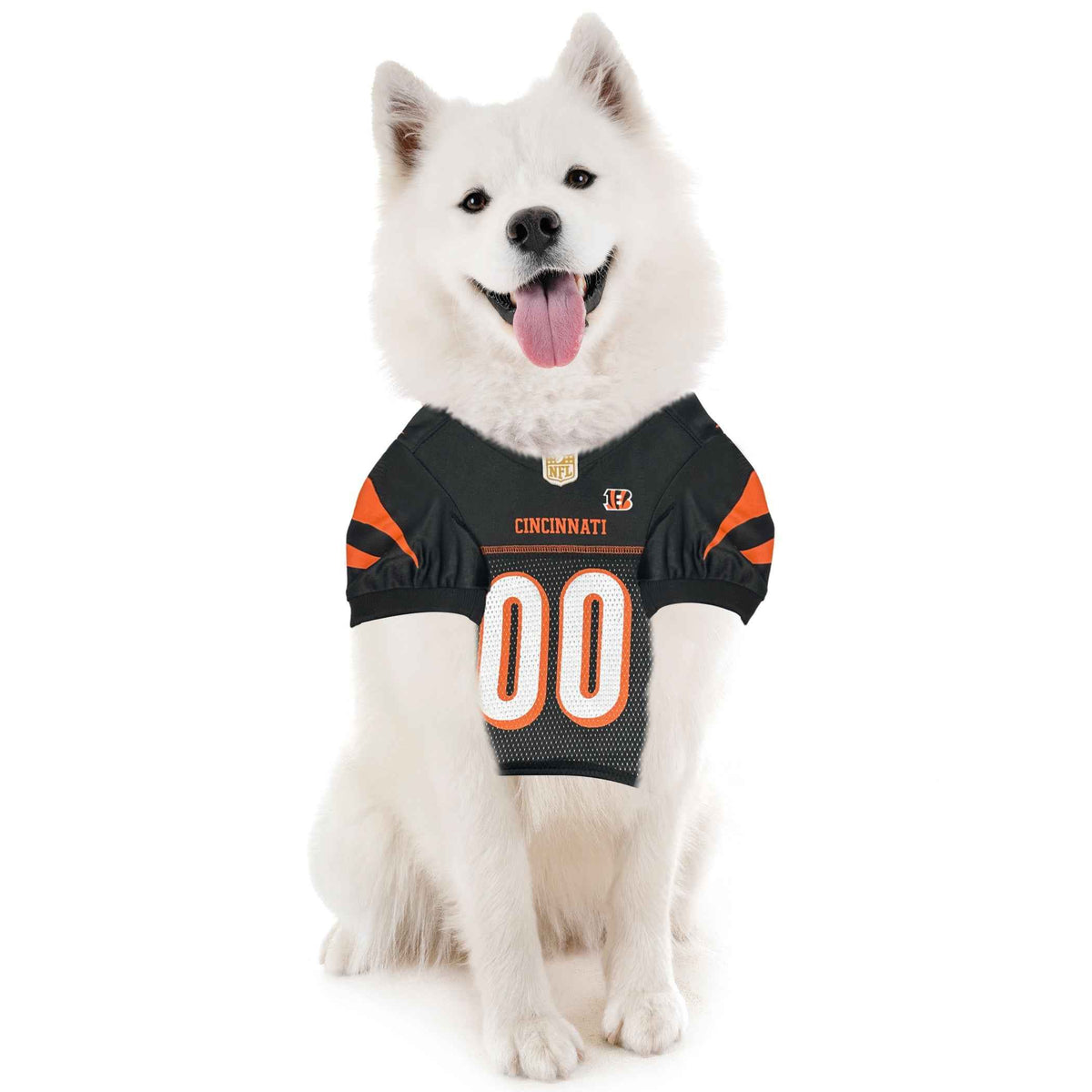 NFL Cincinnati Bengals Striped Mesh Pet Jersey