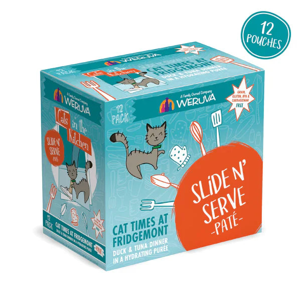 Cats in the Kitchen Pat Cat Times at Fridgemont Duck & Tuna Dinner in a Hydrating Pure (3oz)