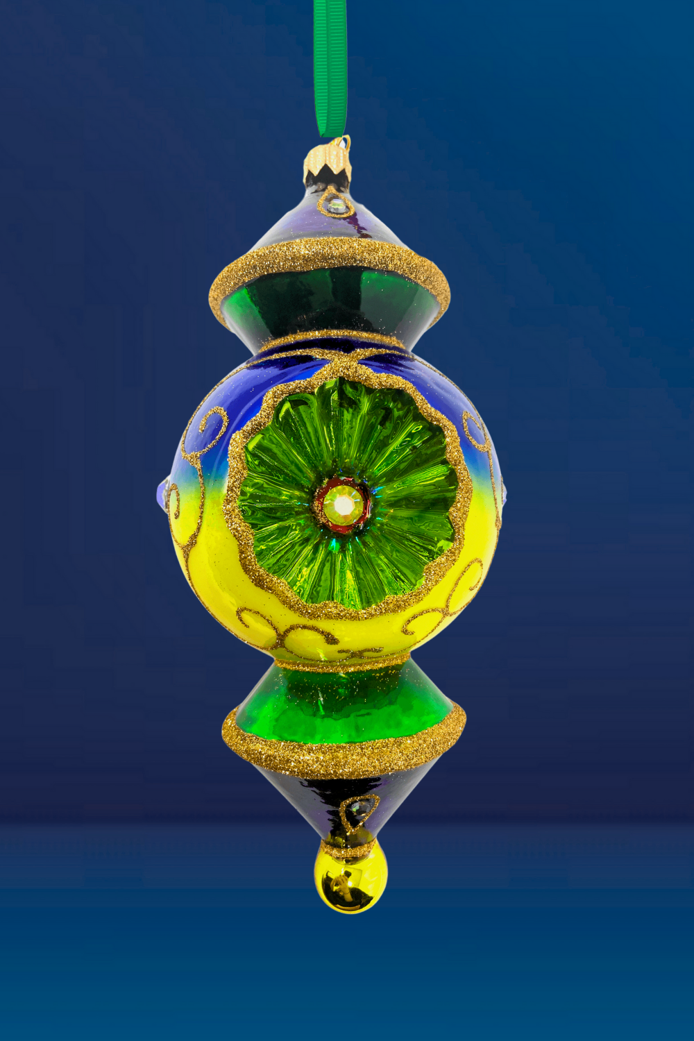 City of Lights Reflector Glass Ornament