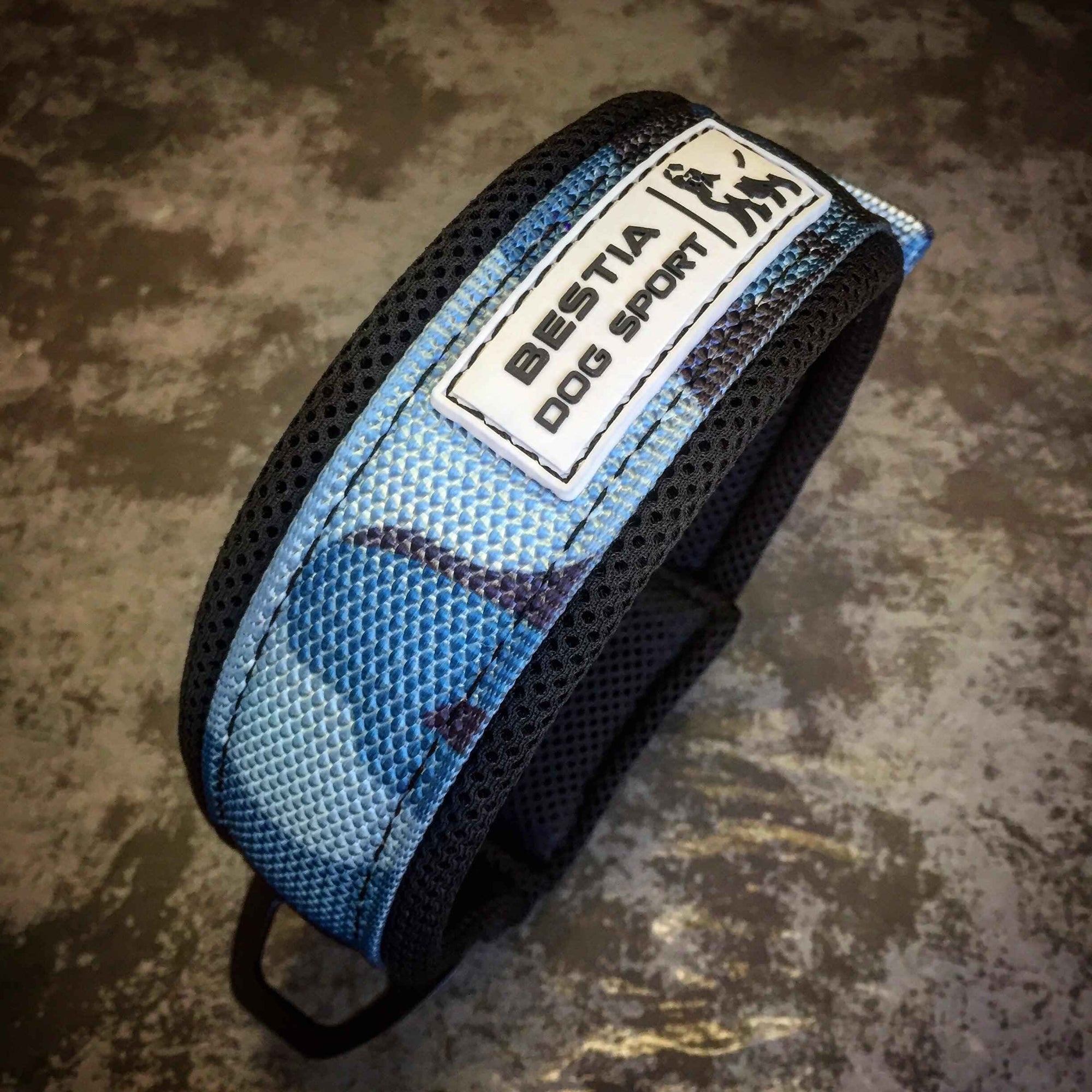 Bestia Dog Sport Fast Release Blue Dog Collar