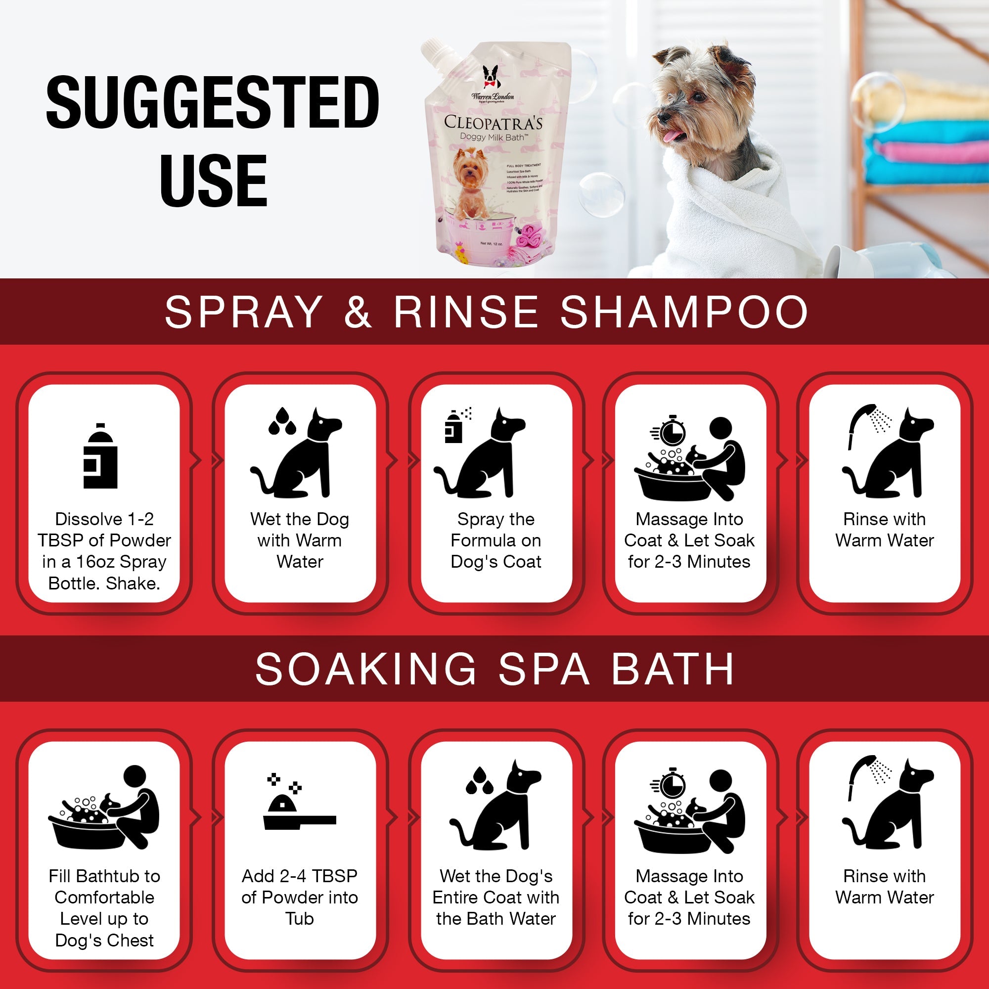 Cleopatras Doggy Milk Bath