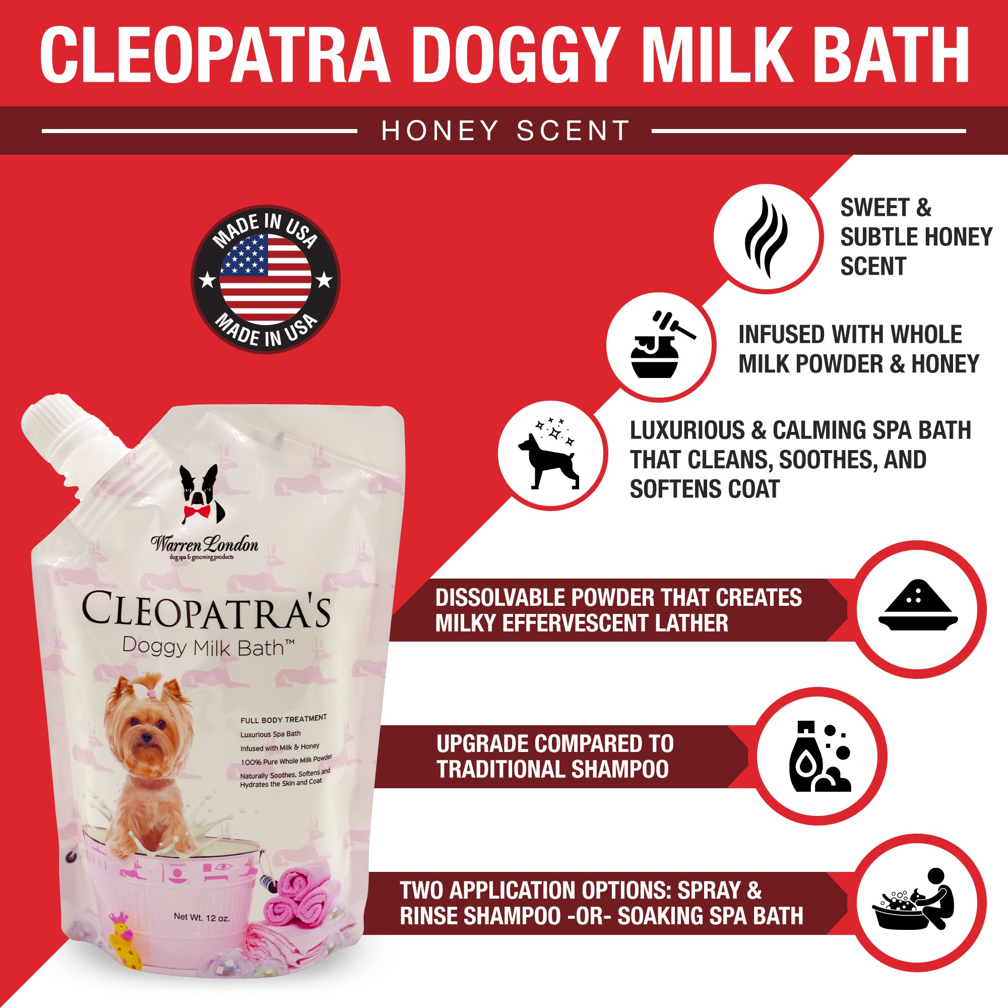 Cleopatras Doggy Milk Bath