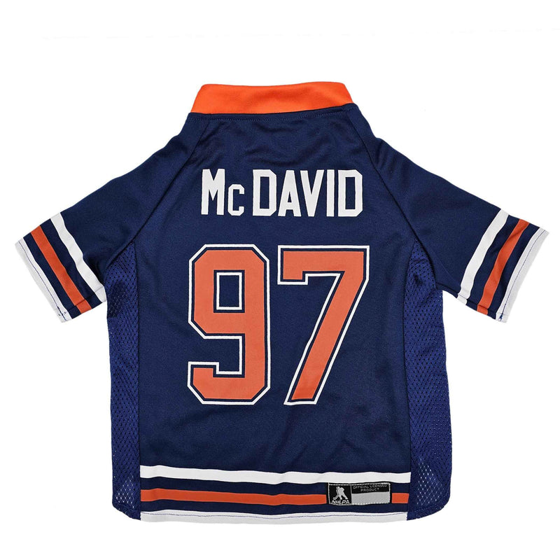 NHL Edmonton Oilers Connor McDavid Mesh Pet Jersey