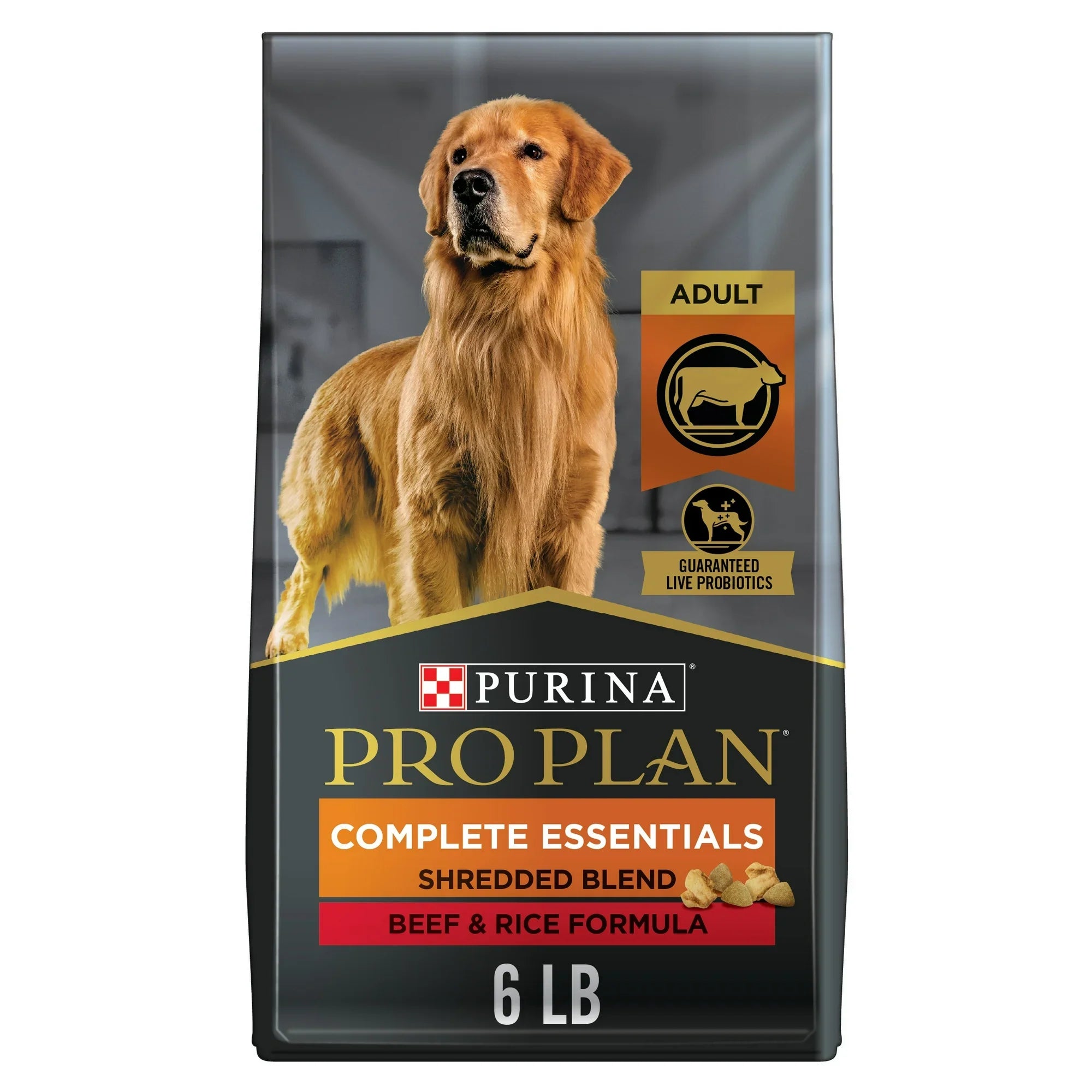 Pro Plan Adult Complete Essentials Shredded Blend Beef & Rice Dry Dog Food