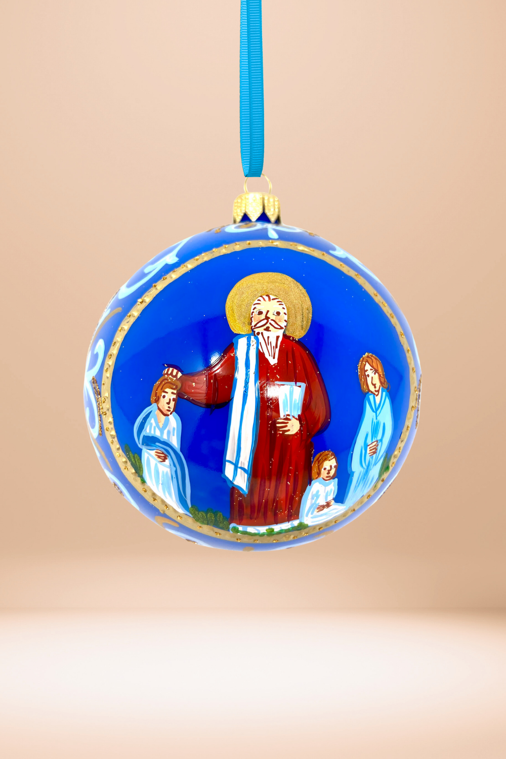 Byzantine Holiday Glass Bauble - Constantine