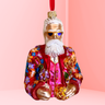 Cool-El Santa Polish Glass Ornament (Red)