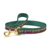 Up Country Christmas Sparkle Plaid Small Breed Dog Leash Made in USA