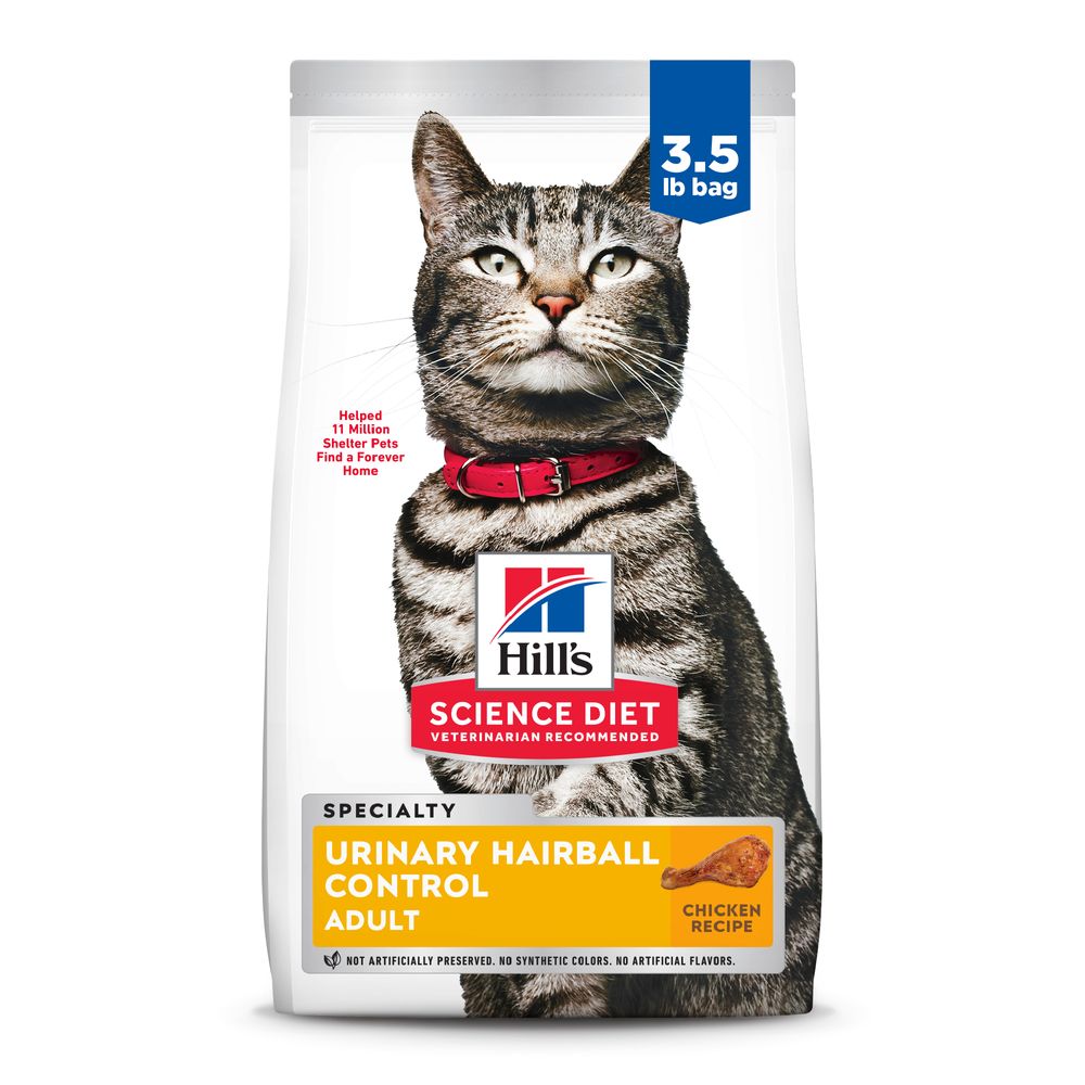 Hills Science Diet Adult Urinary & Hairball Control Chicken Recipe Dry Cat Food