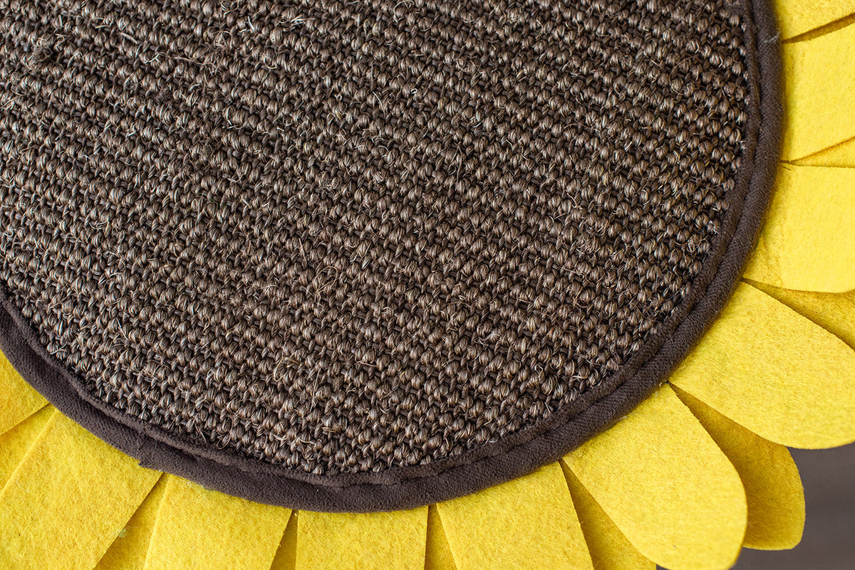 Cat Sunflower Tree Bed - Sisal Covered 2 in 1 Climbing Activity Tower
