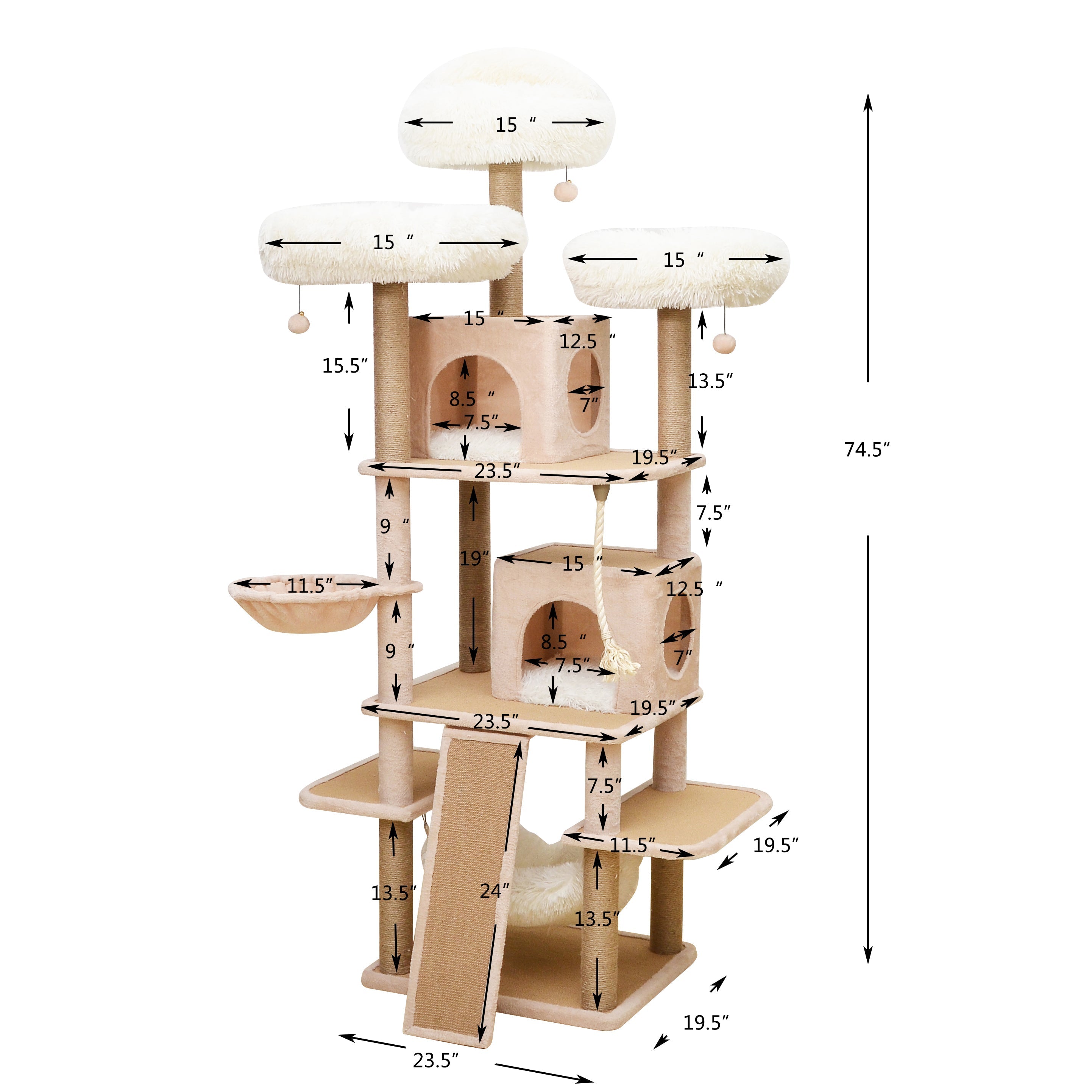 Castle Deluxe Cat Tower