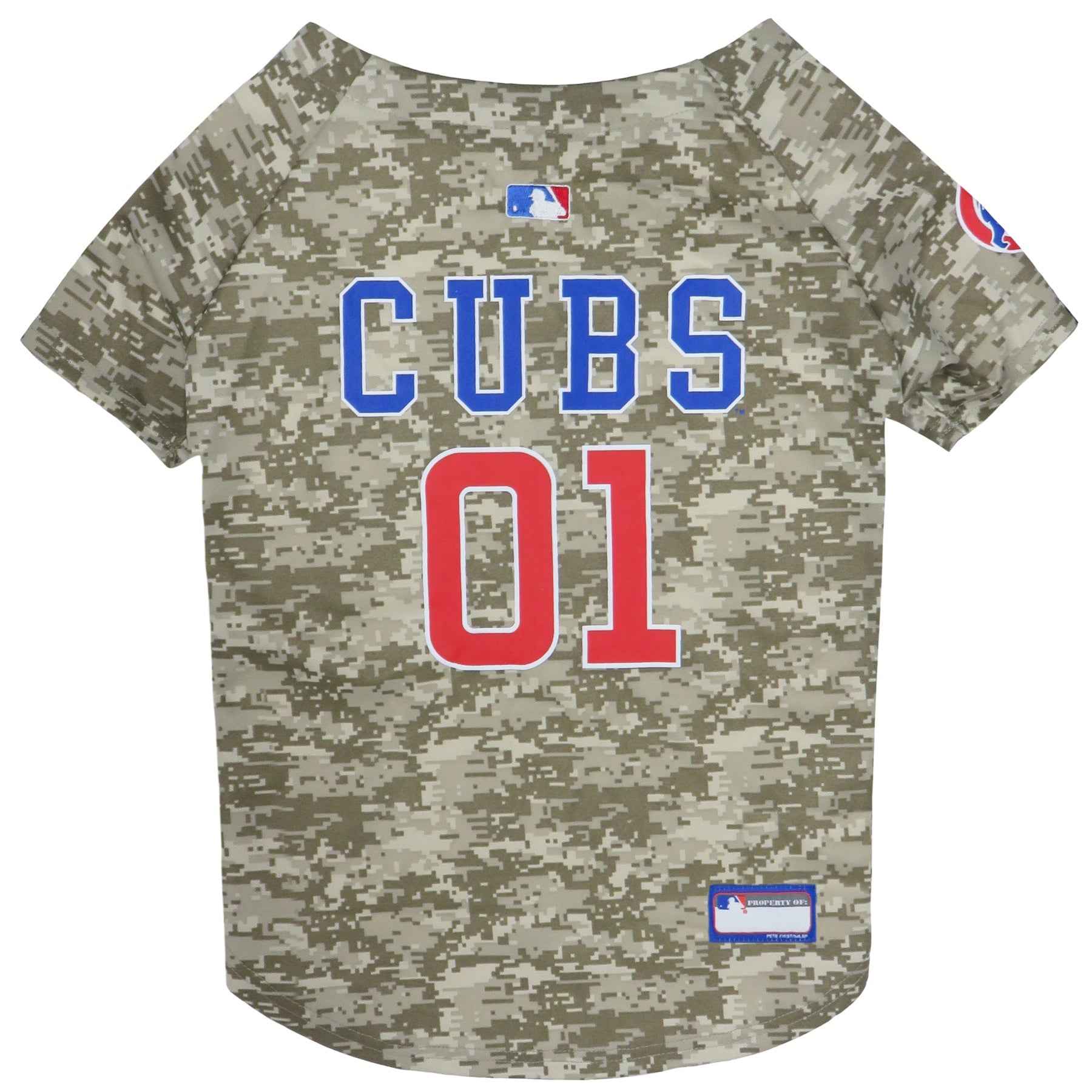 MLB Chicago Cubs Camo Mesh Pet Jersey