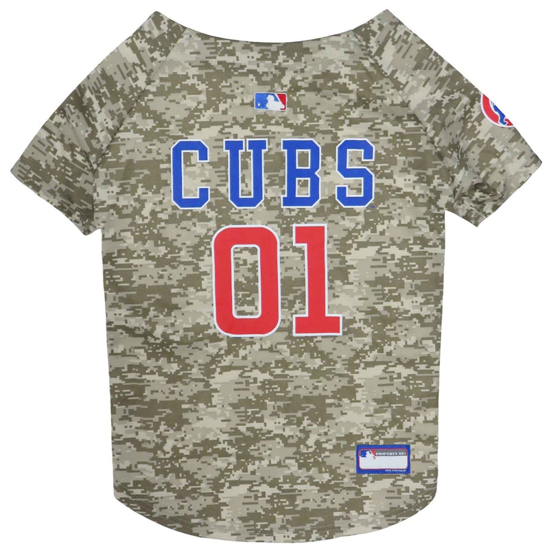 MLB Chicago Cubs Camo Mesh Pet Jersey