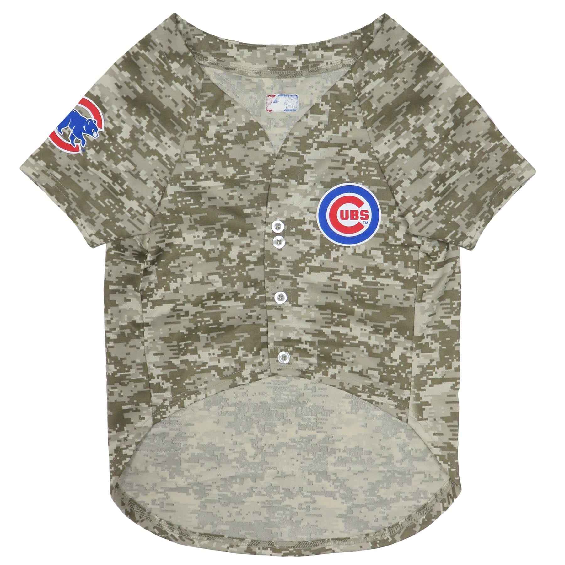 MLB Chicago Cubs Camo Mesh Pet Jersey