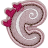 Curly Pink C - Patch