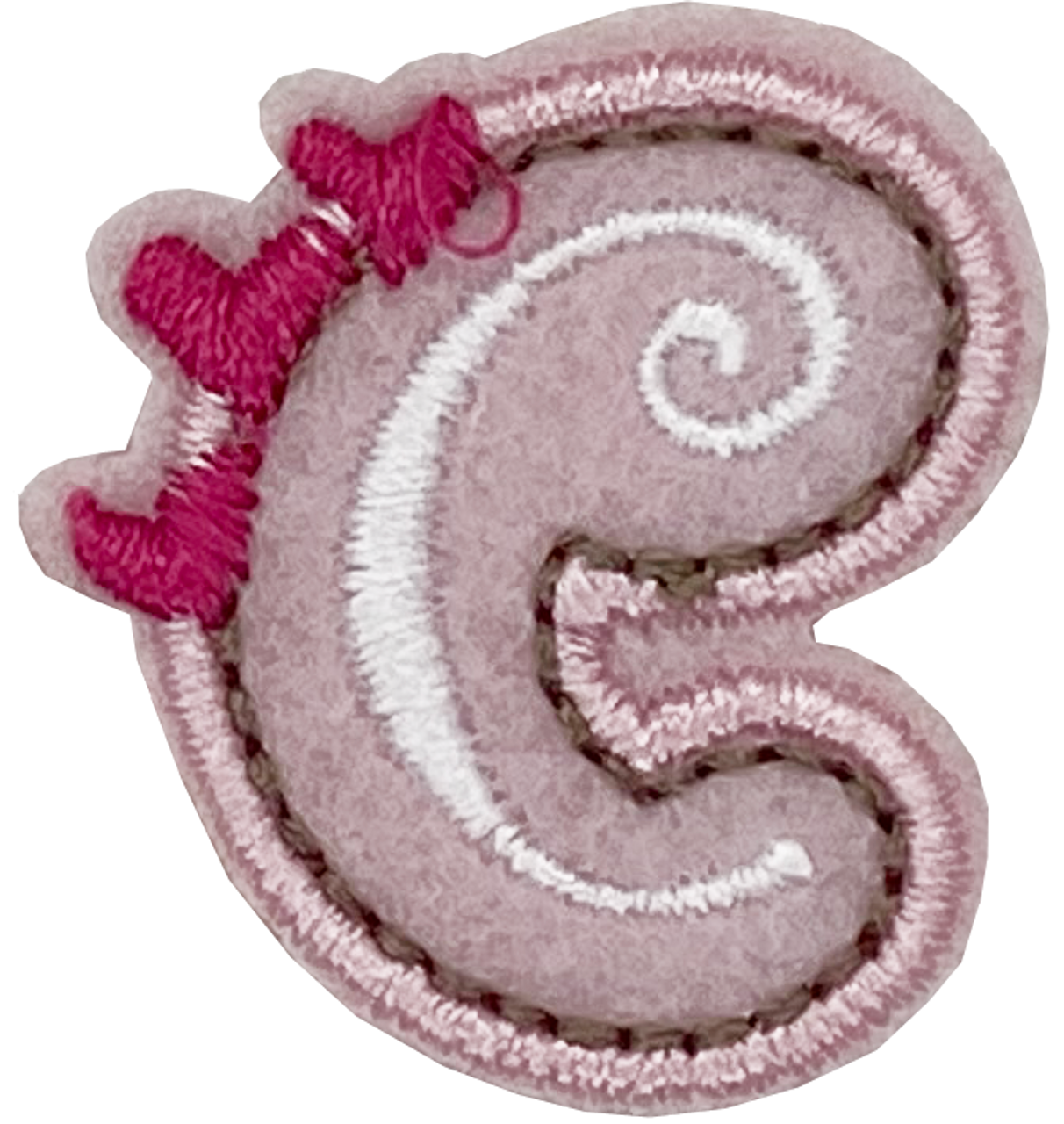 Curly Pink C - Patch