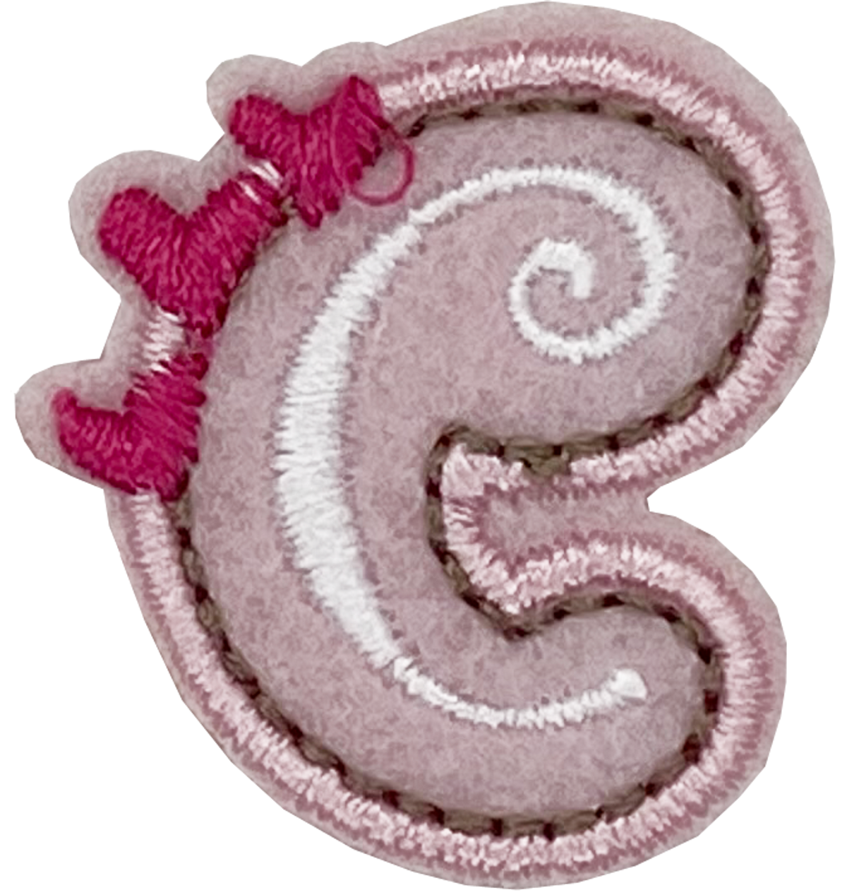 Curly Pink C - Patch
