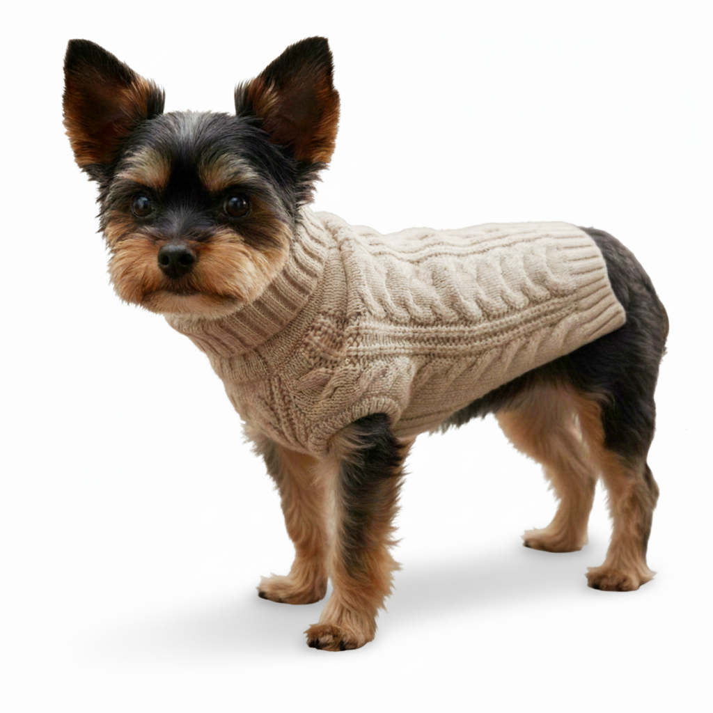 DOGO Cable Turtleneck Dog Sweater