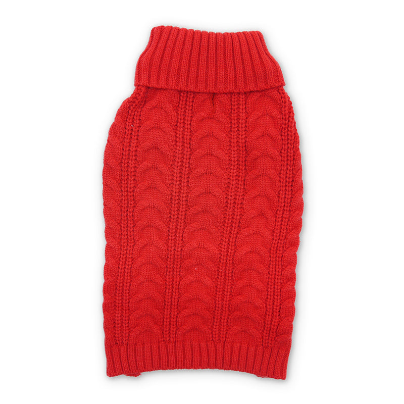 DOGO Cable Turtleneck Dog Sweater