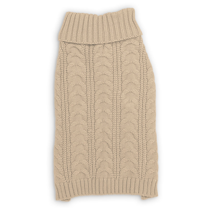 DOGO Cable Turtleneck Dog Sweater