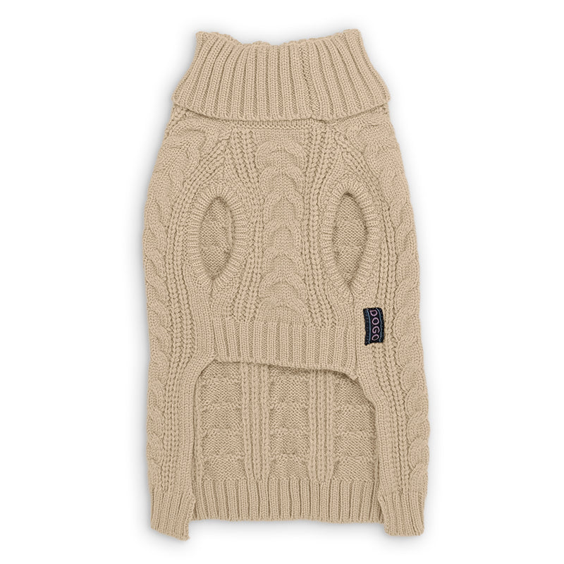 DOGO Cable Turtleneck Dog Sweater